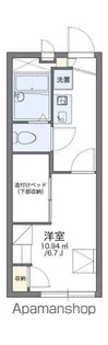 レオパレスウェルシー【2階】の間取り