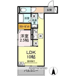 DーHILLS野口【1階】の間取り