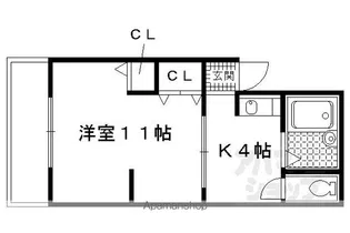 シャンポール小野【205号室】の間取り