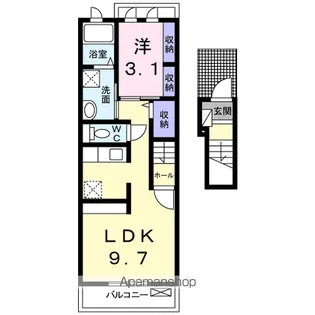 リバーサイドハウス【2階】の間取り
