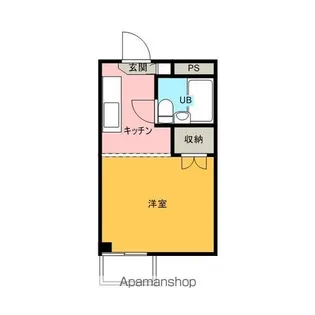 BACKS【412号室】の間取り