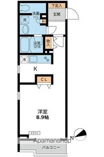 パシフィックコート目黒南【2階】の間取り