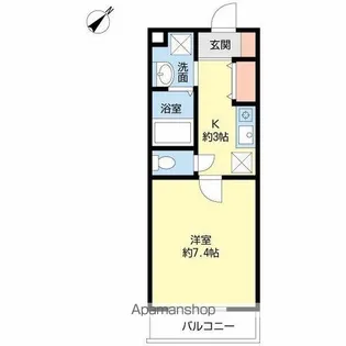 グランウェール【106号室号室】の間取り