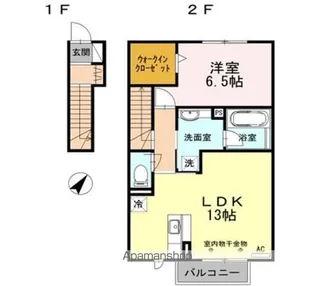 プランドールU【2階】の間取り
