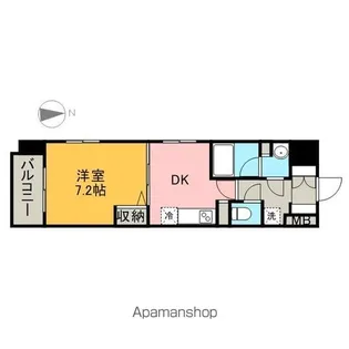 フローラル東別院【1307号室】の間取り