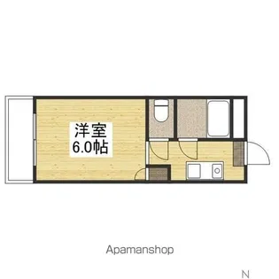 コーポパル【201号室】の間取り