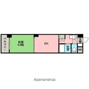 ウエンズ奈良屋【302号室号室】の間取り