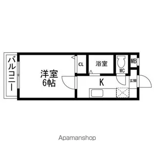 有楽館メゾンヴィスタリア【2階】の間取り