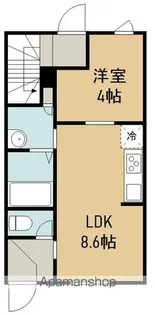 エニーレ新田東【1階】の間取り