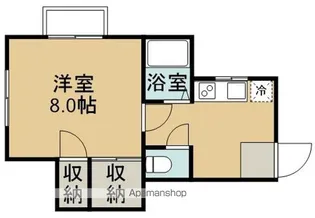 メゾンプラム【205号室】の間取り