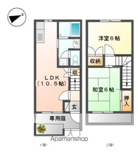 千葉県船橋市丸山1丁目【テラスハウス】の間取り
