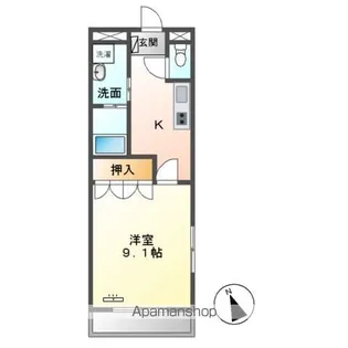 ピアリィ ヒルズ【1階】の間取り