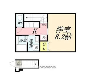 ヴィラウィーブ【207号室】の間取り