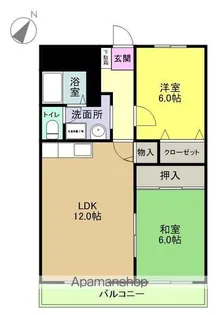 セントラルヒルズⅠ【301号室】の間取り