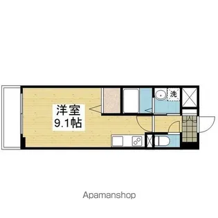 1Rの間取り画像