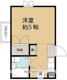 アップルハウス白楽2【101号室】の間取り