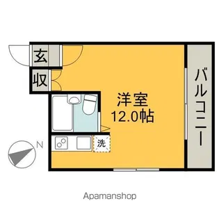 TSUMOTOクリーンハイツ【3階】の間取り