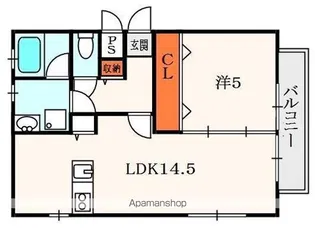 コニシハイツ【1階】の間取り