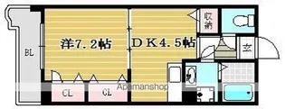 デルフィ薬院【2階】の間取り