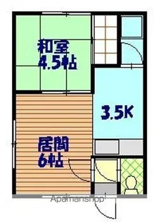 コーポトモヒロ【201号室】の間取り