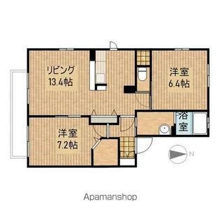 アイリスC【2階】の間取り