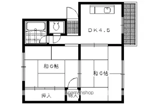 林マンション【102号室】の間取り