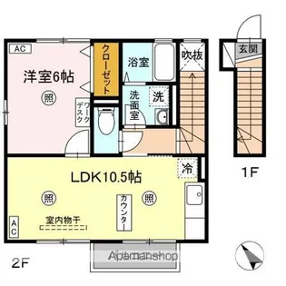 メゾン・プラネッツ【2階】の間取り