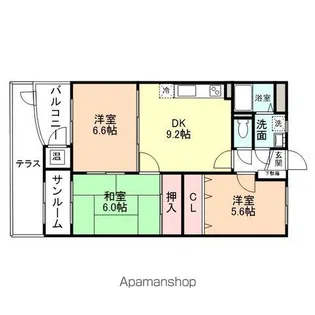 プレアデス大辻【1階】の間取り
