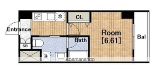 エルプレイス本町【15階】の間取り