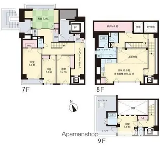 アーク阿佐ヶ谷【7階】の間取り