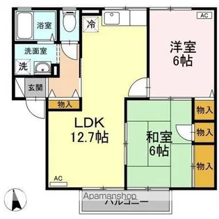 ラ・モール【2階】の間取り