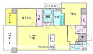 ALIVIO76【7階】の間取り