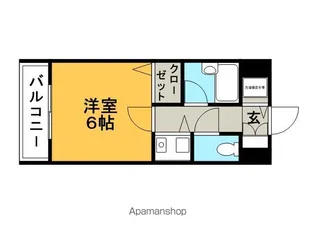朝日プラザ中島中央【305号室】の間取り