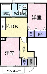 フラール【1階】の間取り