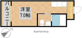コンフォール根上り松【1階】の間取り