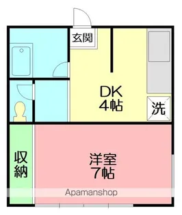 ハイツ二宮【1階】の間取り