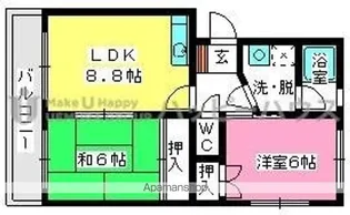 エステートYM【4階】の間取り