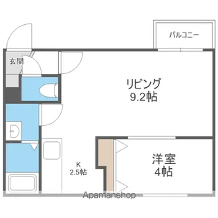 VERDE MARUYAMA【1階】の間取り