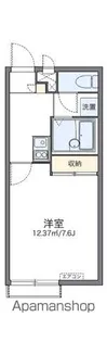 レオパレスリバーサイド下北【2階】の間取り