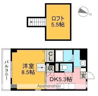 ピープルハウスⅡ【4階】の間取り