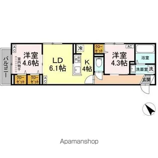 セレスティア白鳥【2階】の間取り