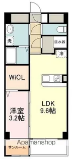 ブランメゾン錦町【105号室】の間取り