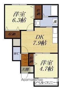 マウルール【1階】の間取り