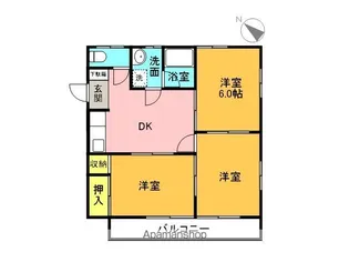 勝鹿アントラーズA棟【2階】の間取り