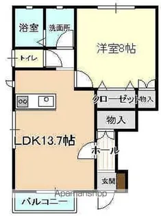 プラム・A【101号室】の間取り