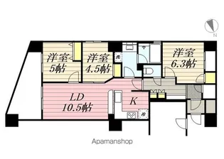 プレミスト松戸【4階】の間取り
