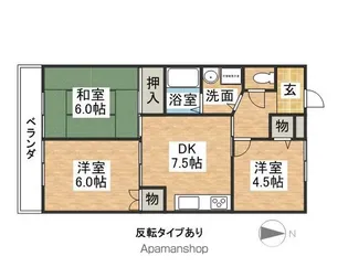 愛知県犬山市大字羽黒字貴船浦【マンション】の間取り