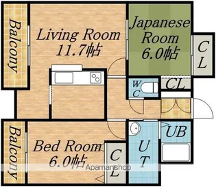 プレステージⅡ【3階】の間取り