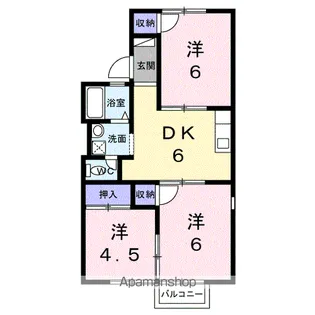 コーポラス宮の前【2階】の間取り