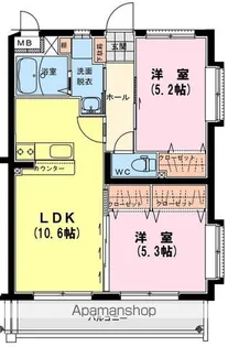 セレーナ【1階】の間取り
